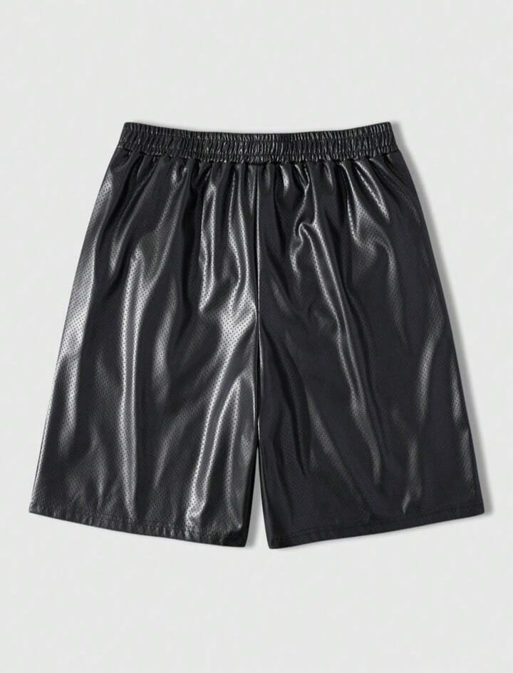 Urban Edge Faux Leather Bermuda Shorts